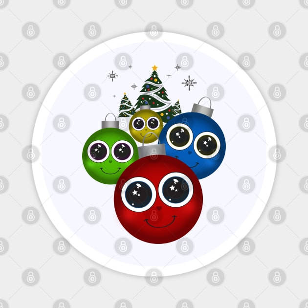 Christmas Ornaments Magnet by adamzworld